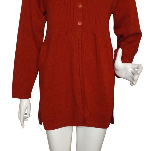 PERUVIAN CONNECTION Cardigan Sweater, M, Partial buttons, Long sleeve, Knit - Picture 3 of 14